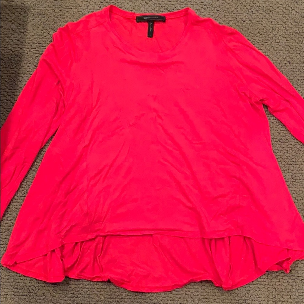 BCBGMAXAZRIA Pink/Red Top